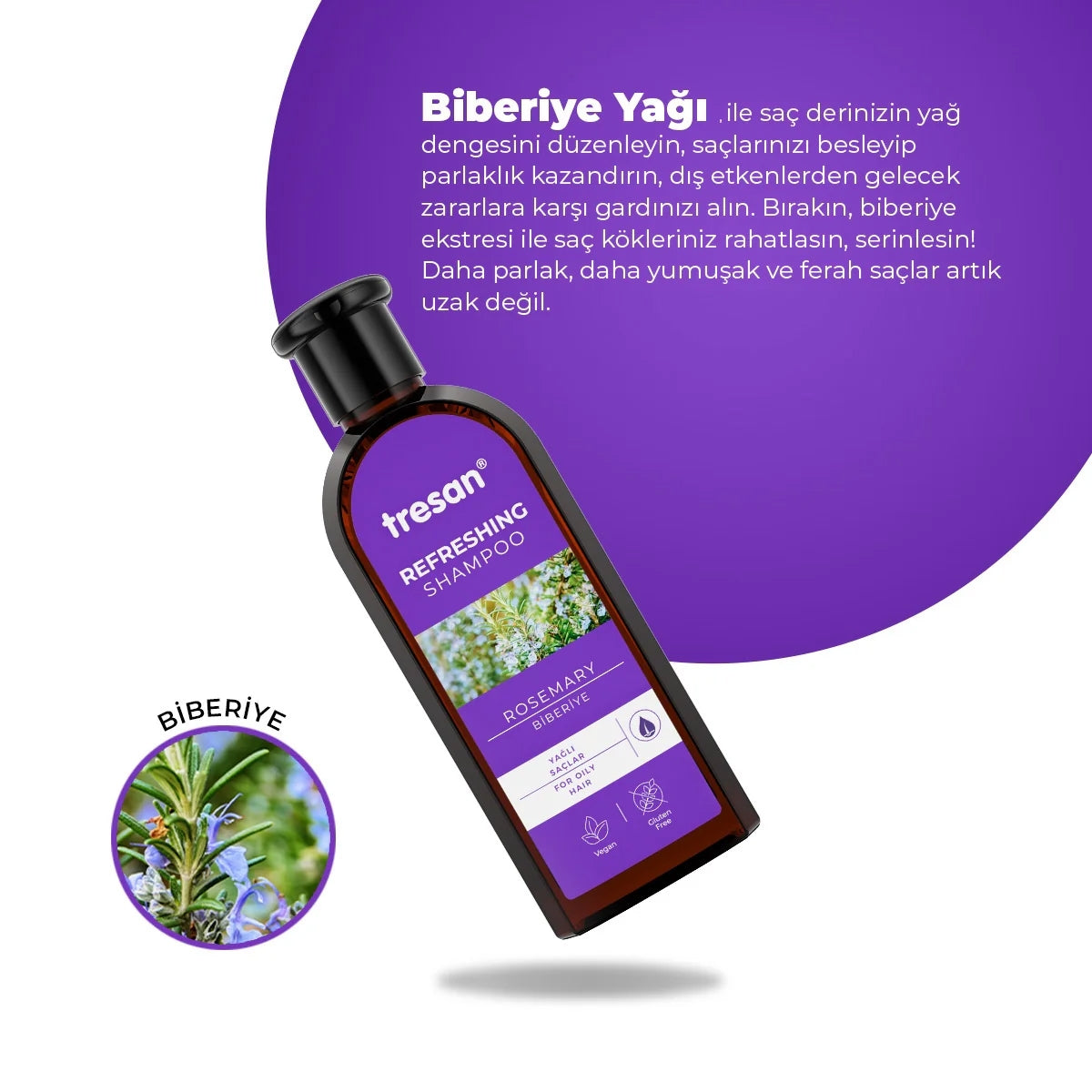 Biberiye Canlandırıcı Bakım Şampuanı 300 ml
