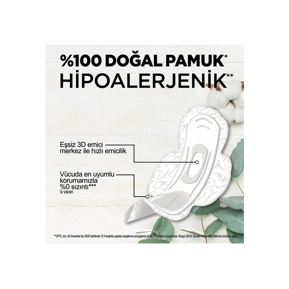 Hijyenik Ped Natural 20'li