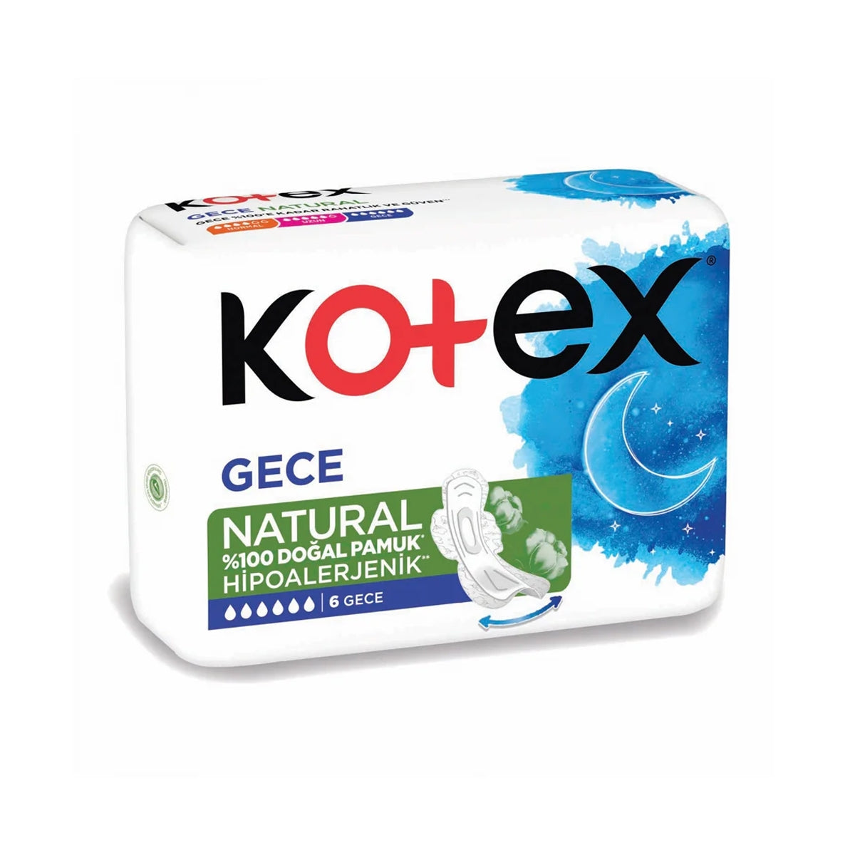 Hijyenik Ped Natural Gece 6'lı
