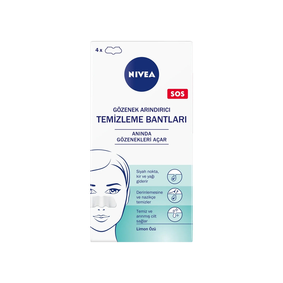 Temizleme Bantları Gözenek Arındırıcı 4'lü
