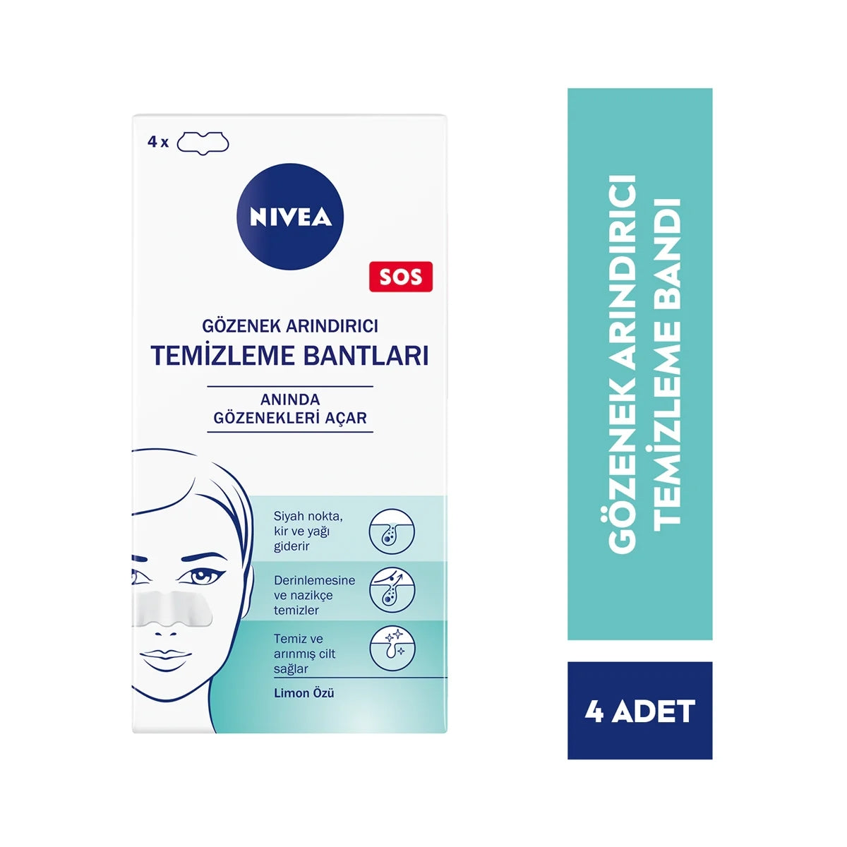 Temizleme Bantları Gözenek Arındırıcı 4'lü
