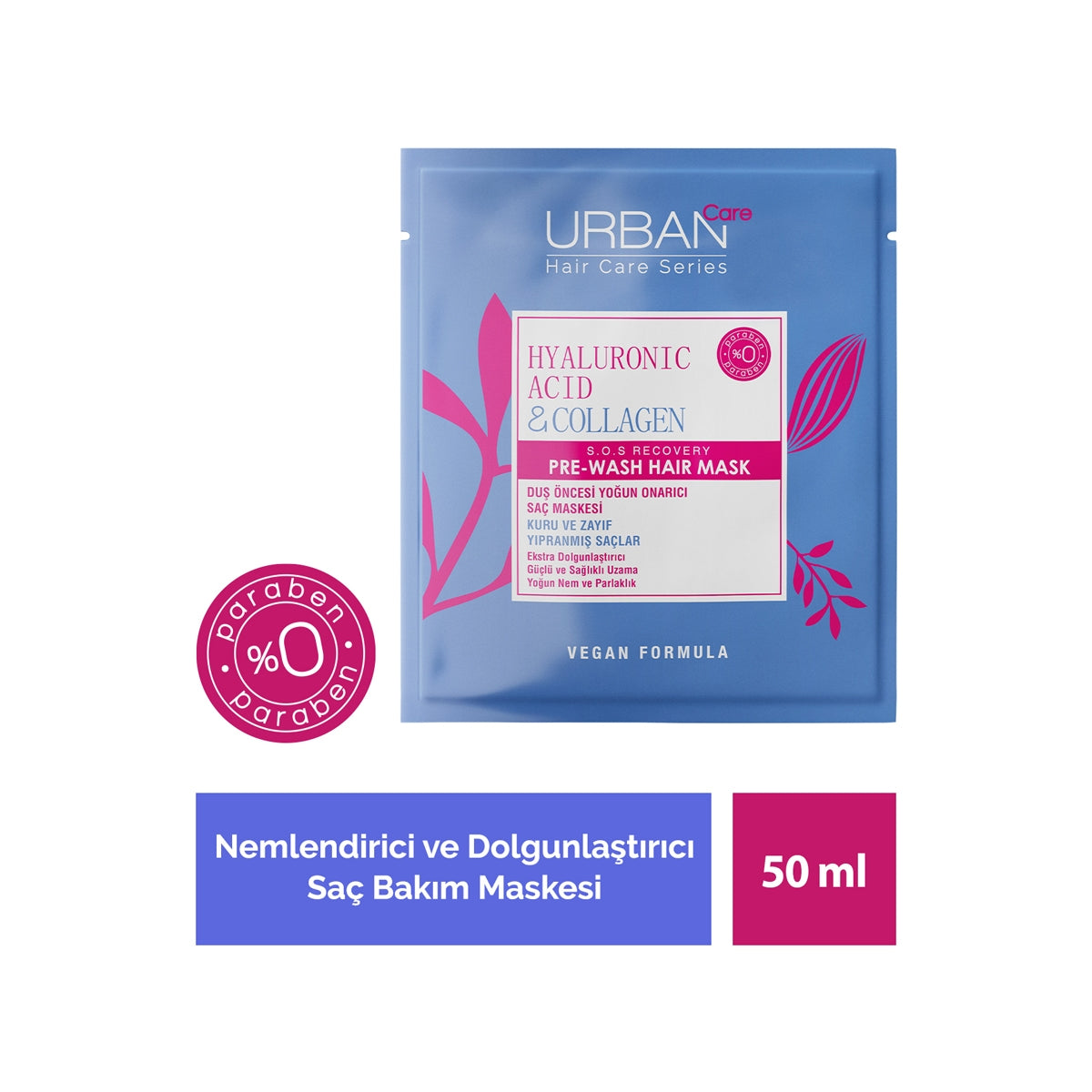 Hyaluronik Asit ve Kolajen Saç Maskesi 50 ml