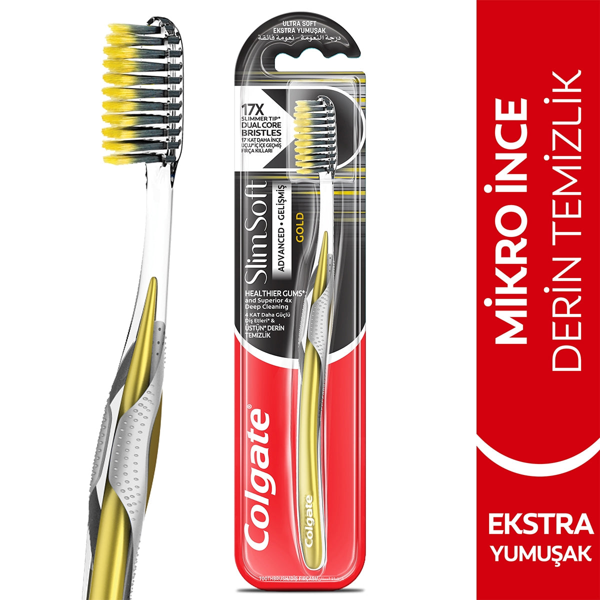 Diş Fırçası Slim Soft Advanced Gold