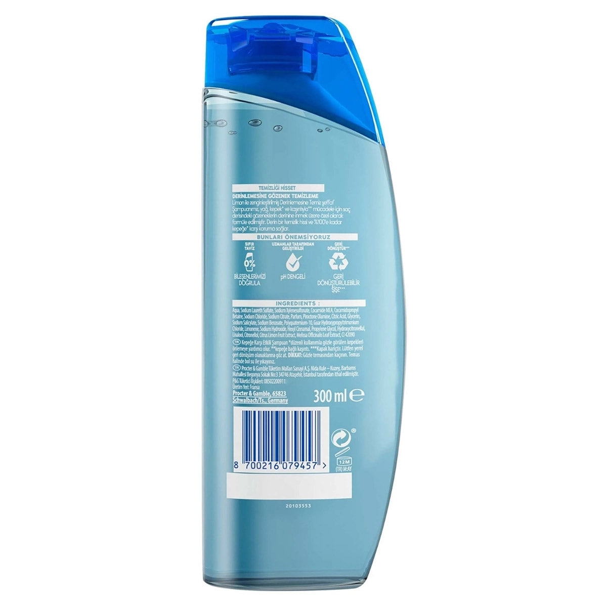 Derinlemesine Temiz Yağlanma Kontrolü Şampuan 300 ml