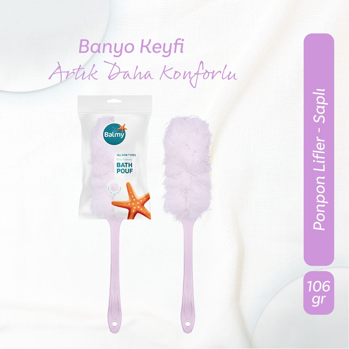 Banyo Lifi Saplı Pembe
