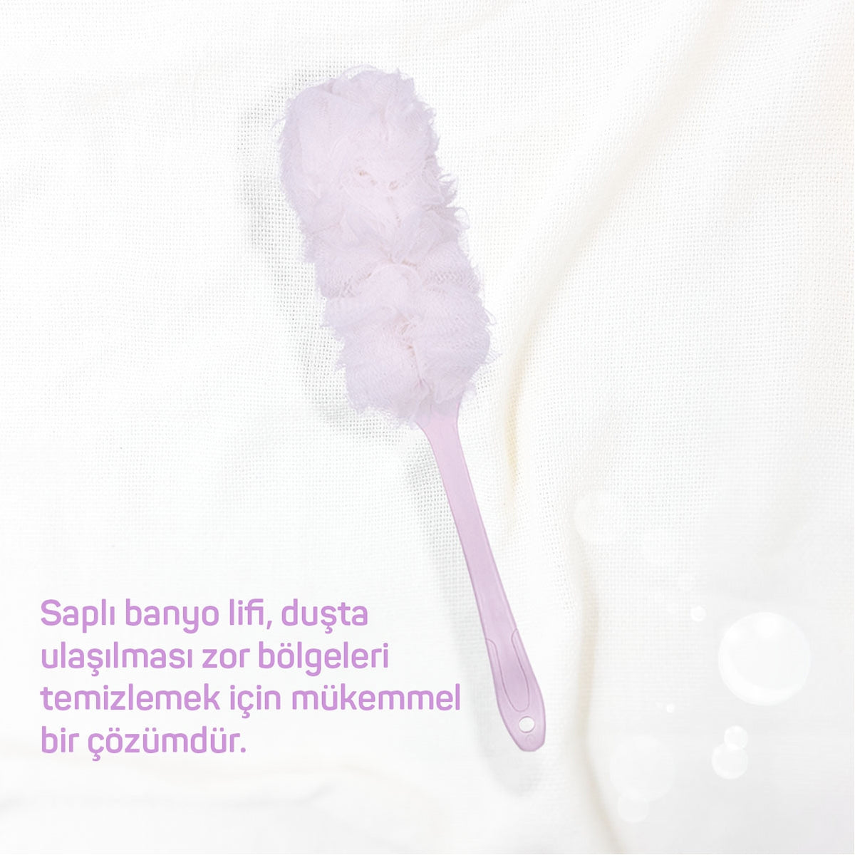 Banyo Lifi Saplı Pembe