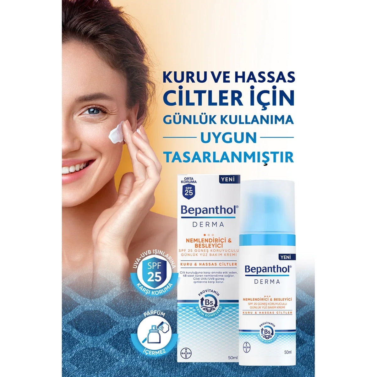 Derma Yüz Kremi Gündüz Spf25 50 ml