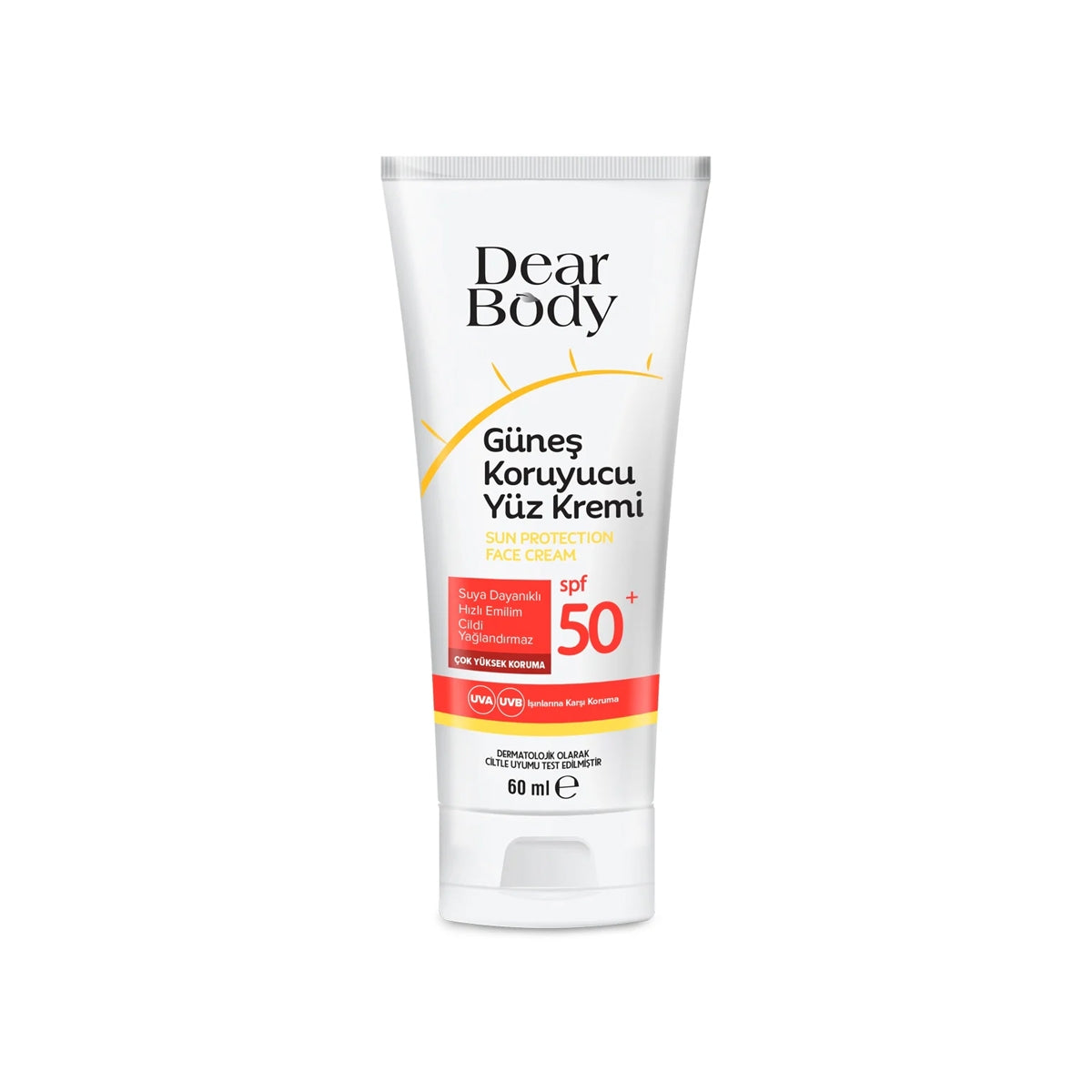 Güneş Koruyucu Yüz Kremi SPF50 60 ML