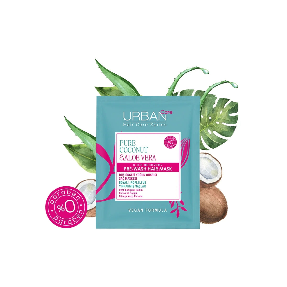 Coconut ve Aloe Vera Saç Maskesi 50 ml