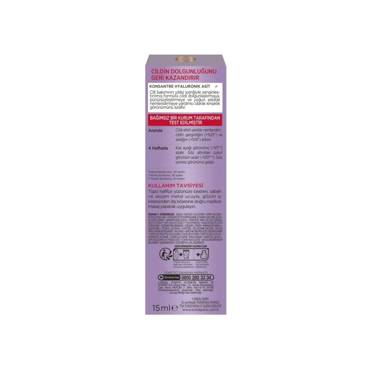 Revitalift Filler Göz Kremi 15 ml