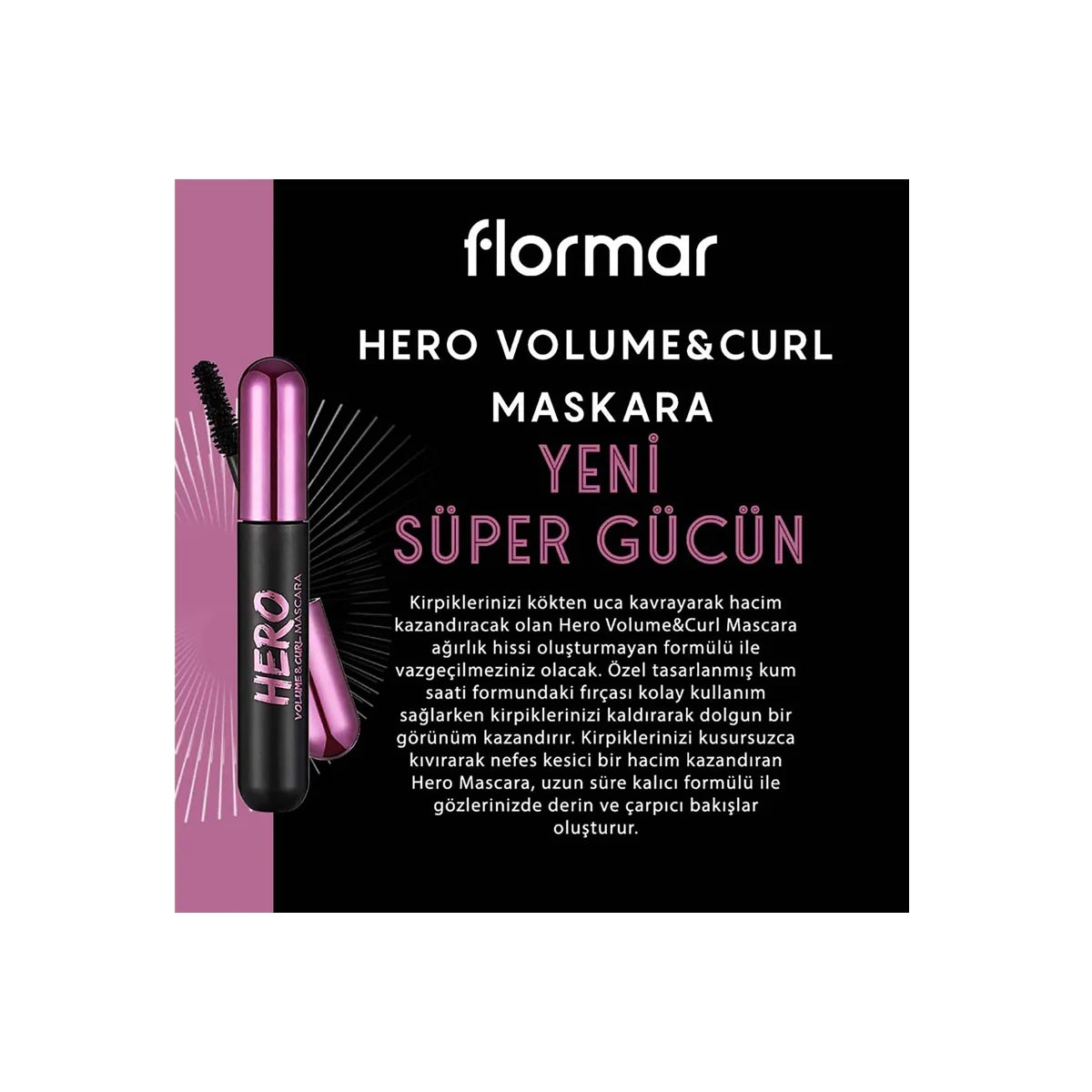 Hero Volume and Curl Maskara