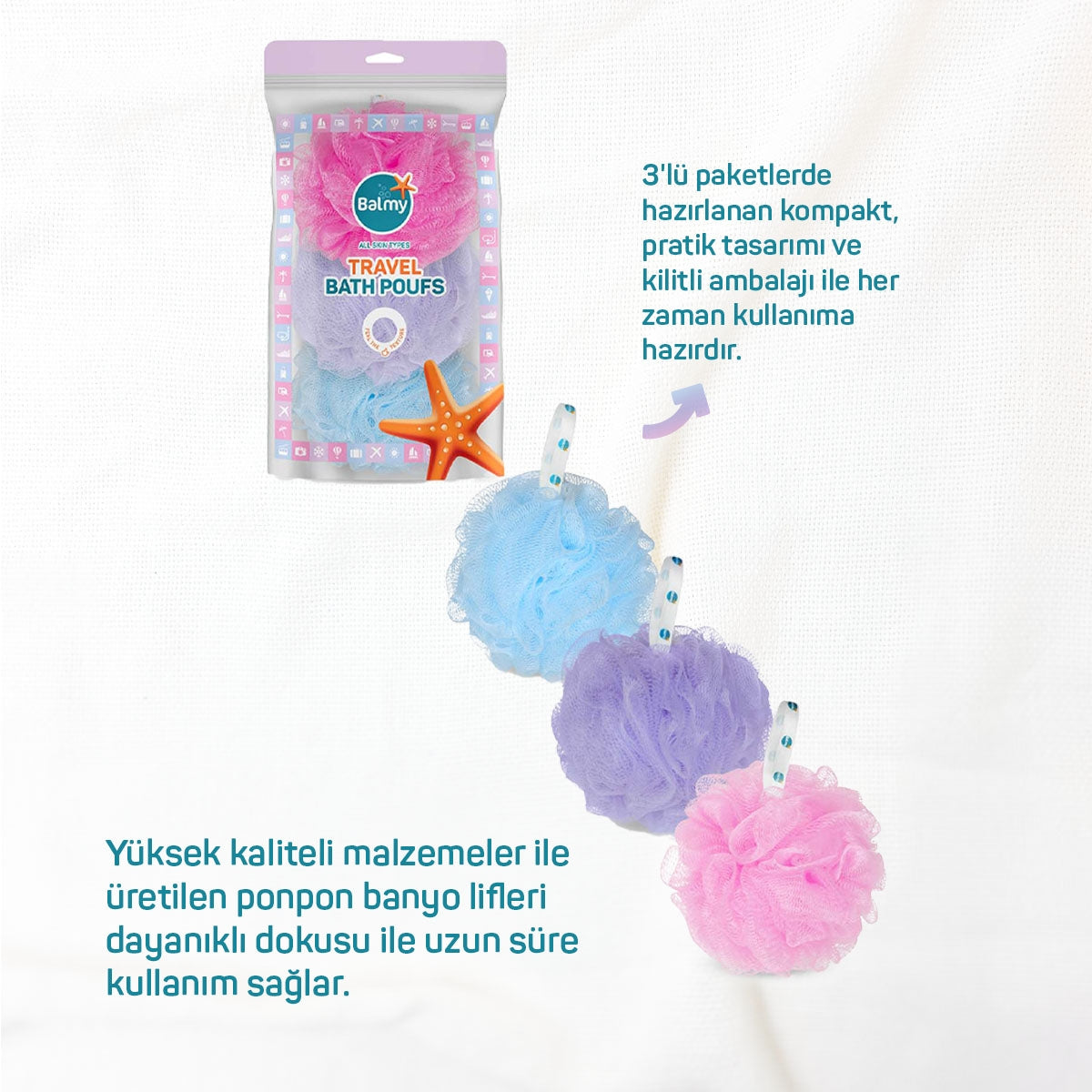 Banyo Lifi Seyahat 3'lü