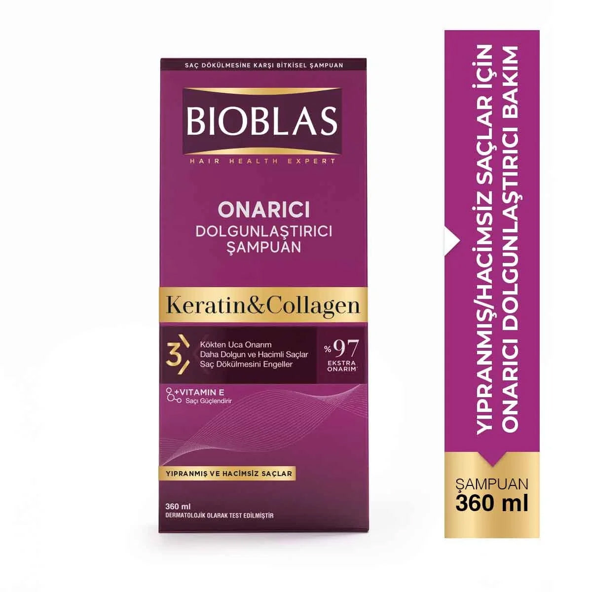 Kolajen ve Keratin Dolgunlaştırıcı ve Onarıcı Şampuan 360 ml