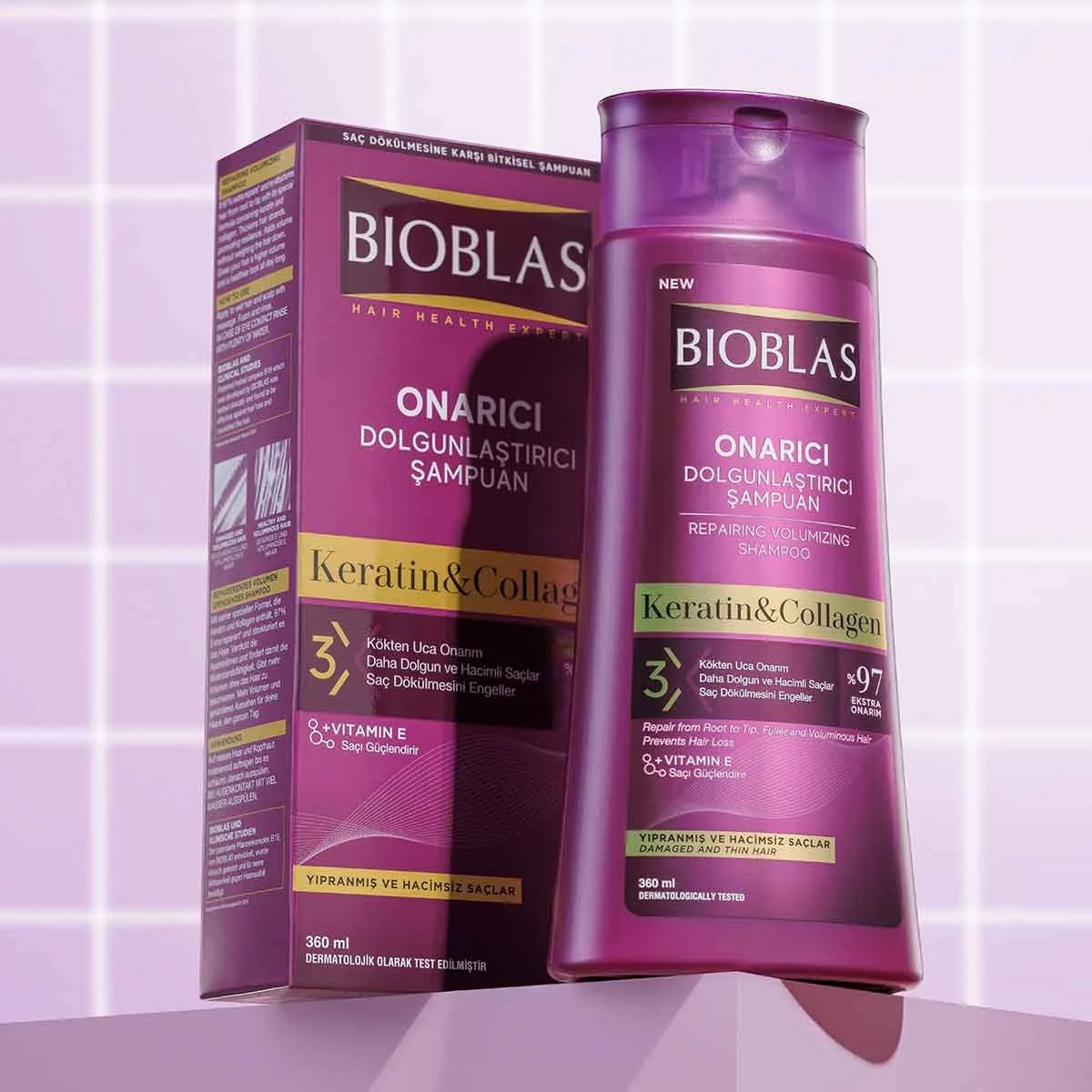 Kolajen ve Keratin Dolgunlaştırıcı ve Onarıcı Şampuan 360 ml