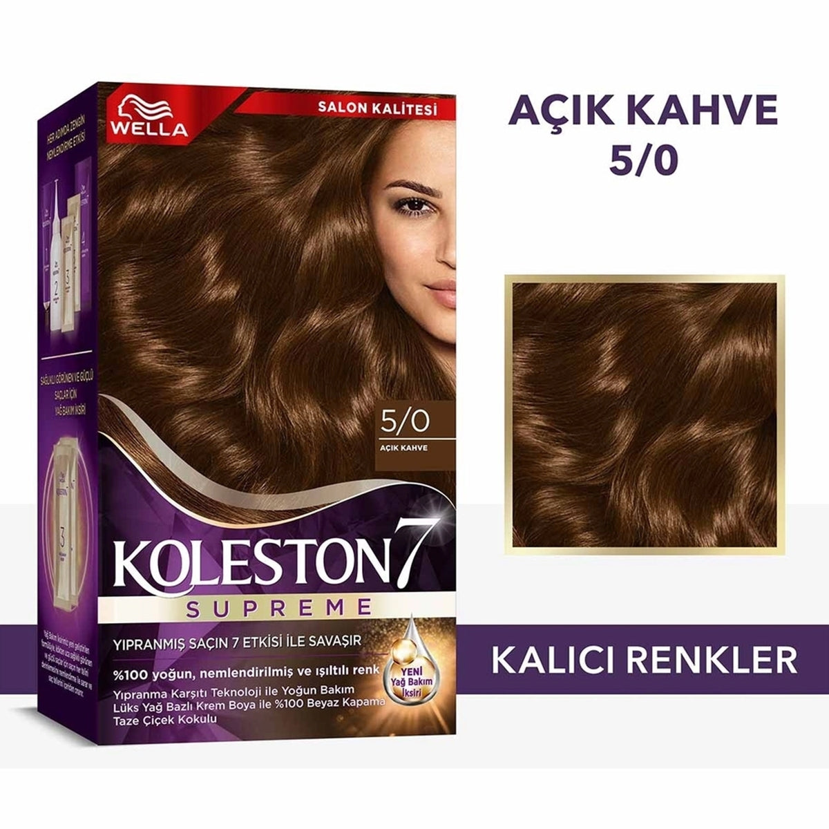 Saç Boyası Açık Kahve 5-0