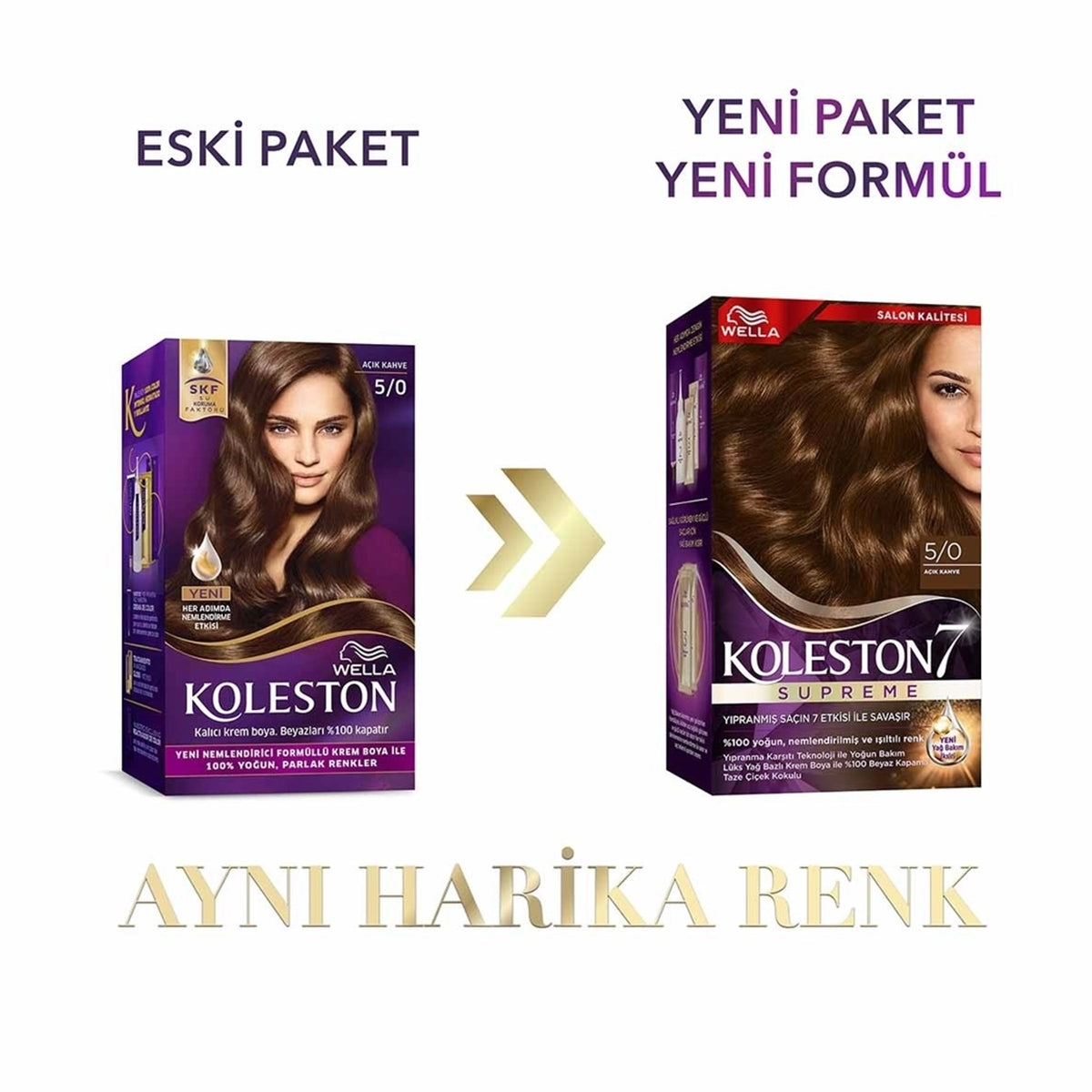 Saç Boyası Açık Kahve 5-0