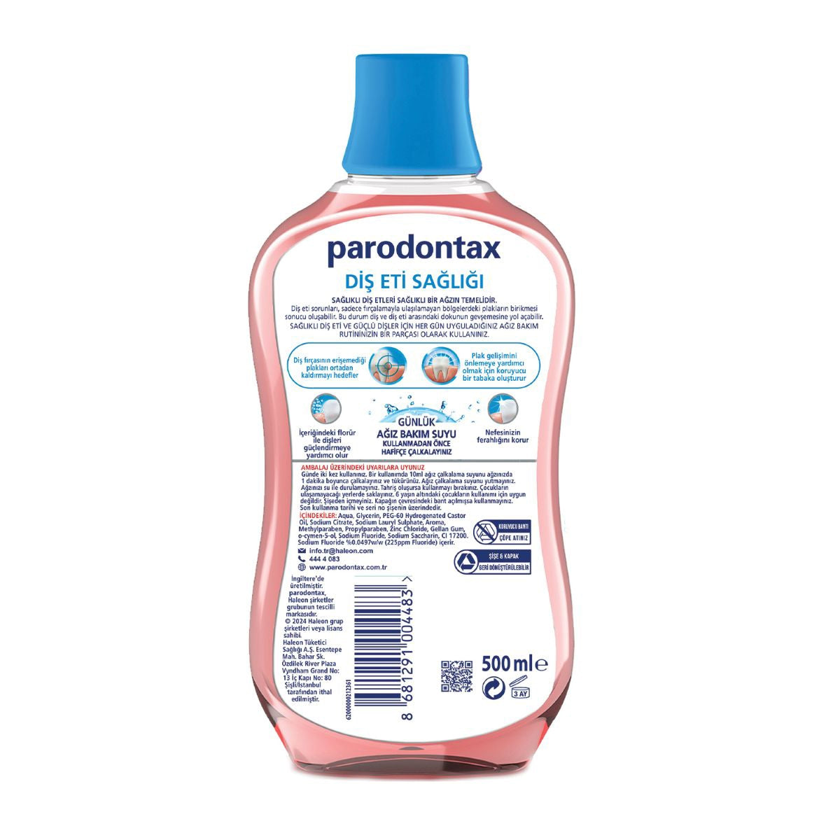 Ağız Bakım Suyu Nane Ferahlığı 500 ml