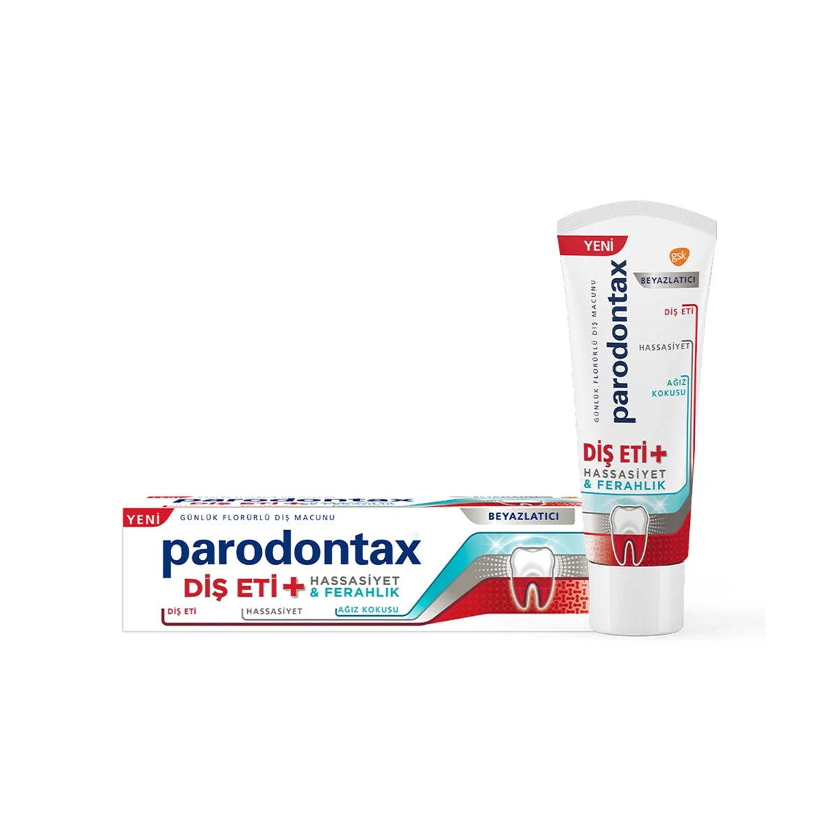 PARODONTAX Diş Eti + Hassasiyet ve Ferahlık Beyazlatıcı Diş Macunu - STD / STD