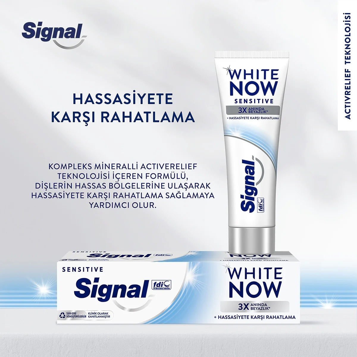 Diş Macunu White Now Sensitive 75 ml