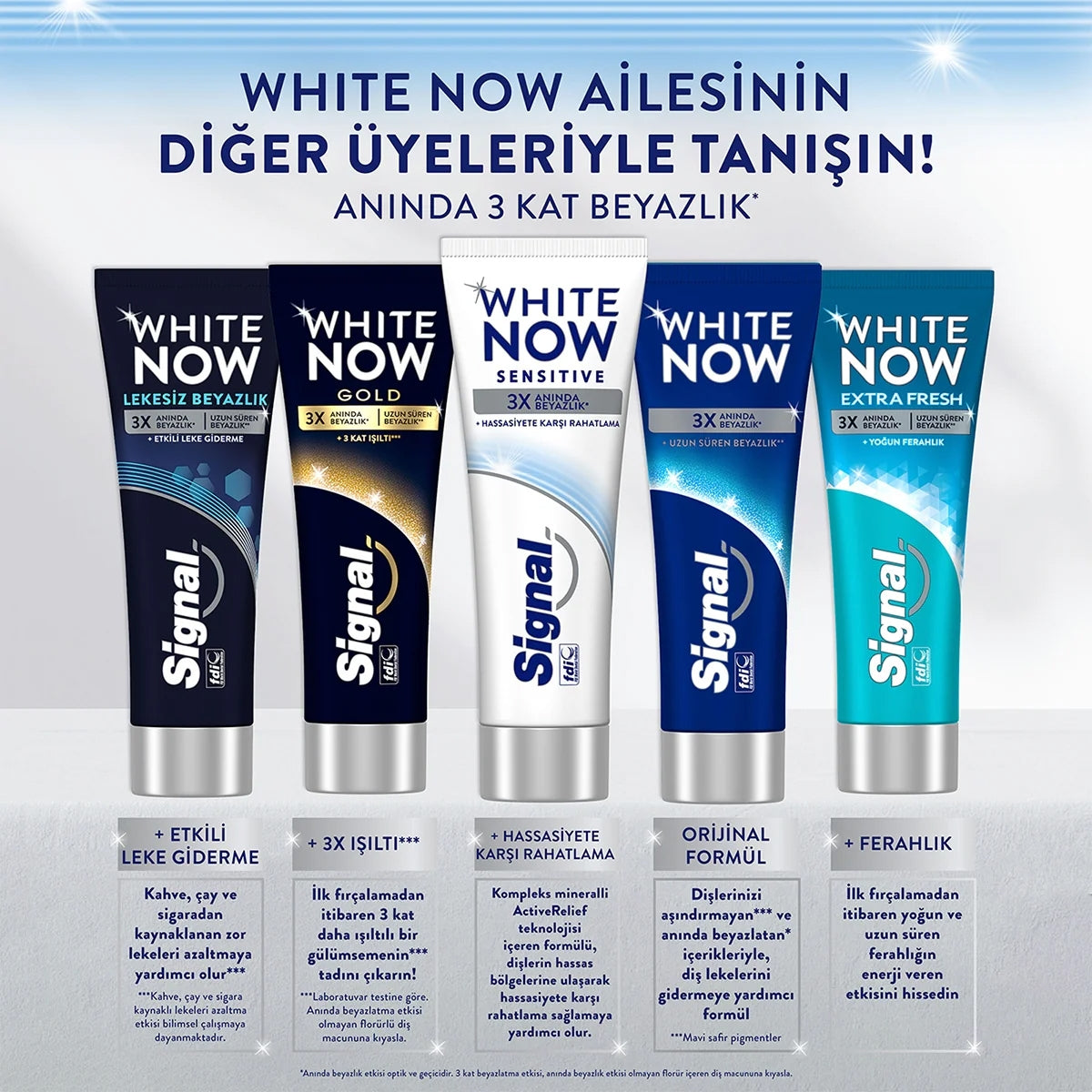 Diş Macunu White Now Sensitive 75 ml