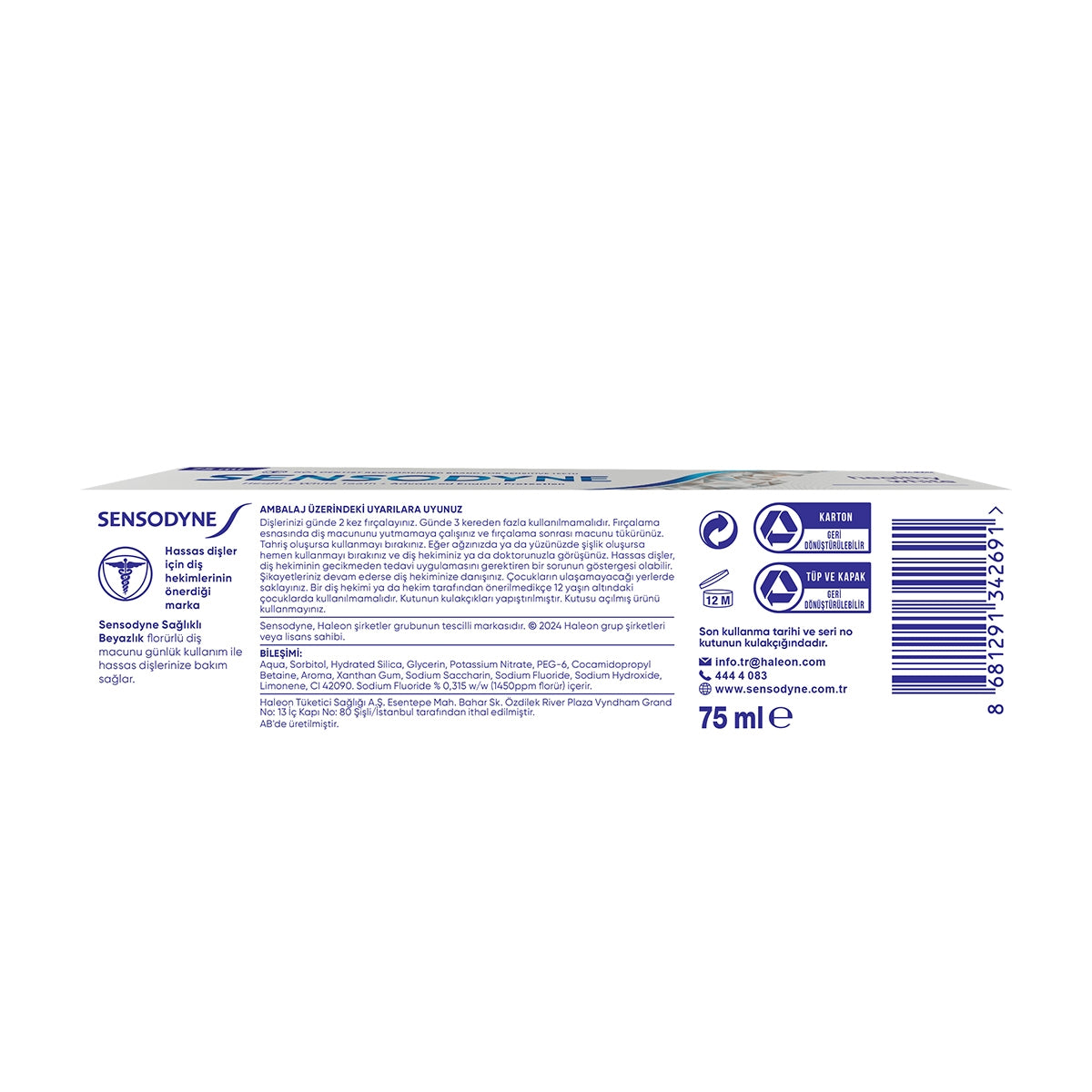 Diş Macunu Nourish Sağlıklı Beyazlık 75 ml