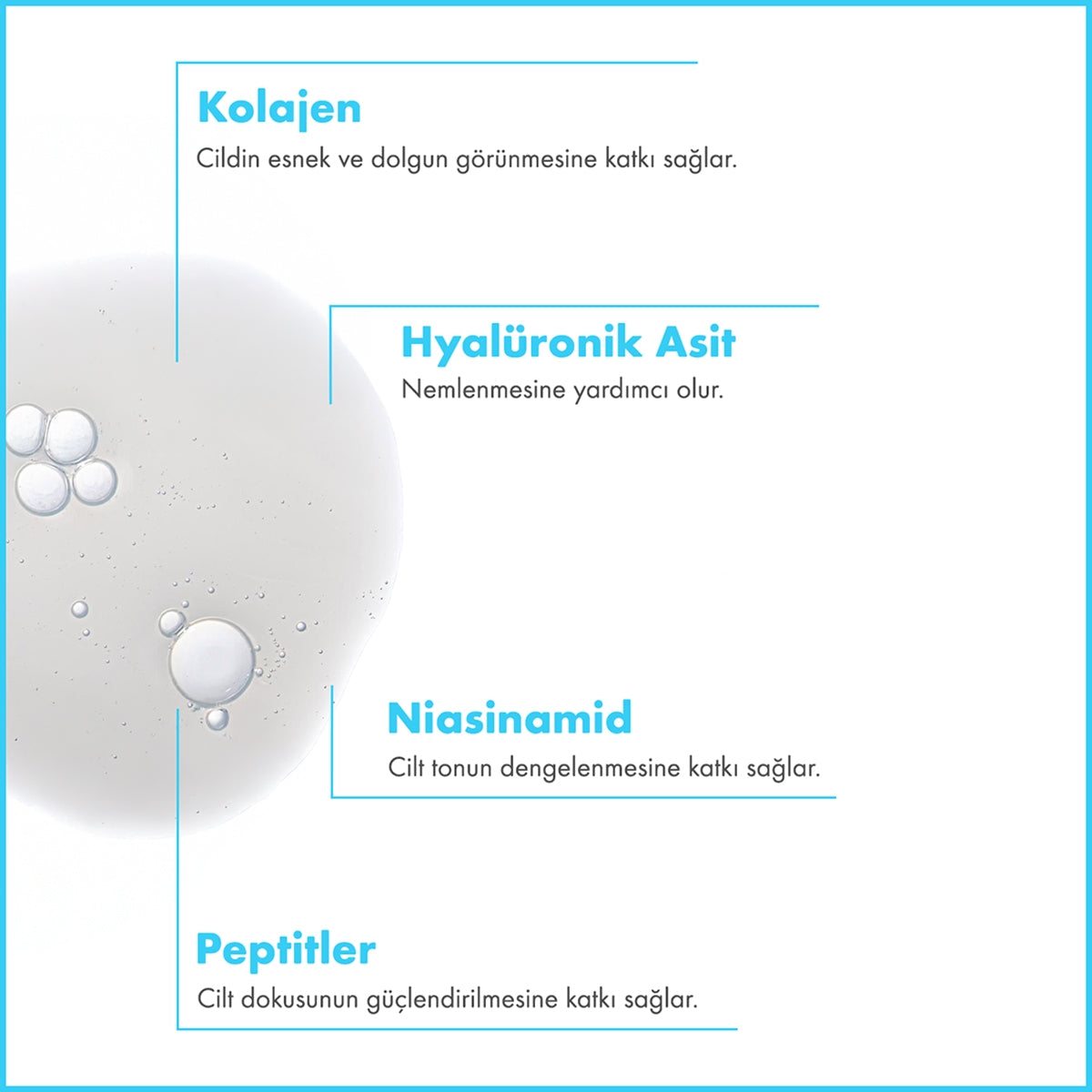 Yüz Bakım Serumu Hyaluronik Asit 30 ml