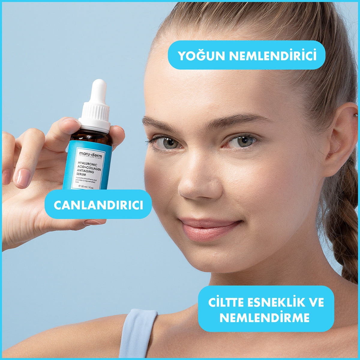 Yüz Bakım Serumu Hyaluronik Asit 30 ml