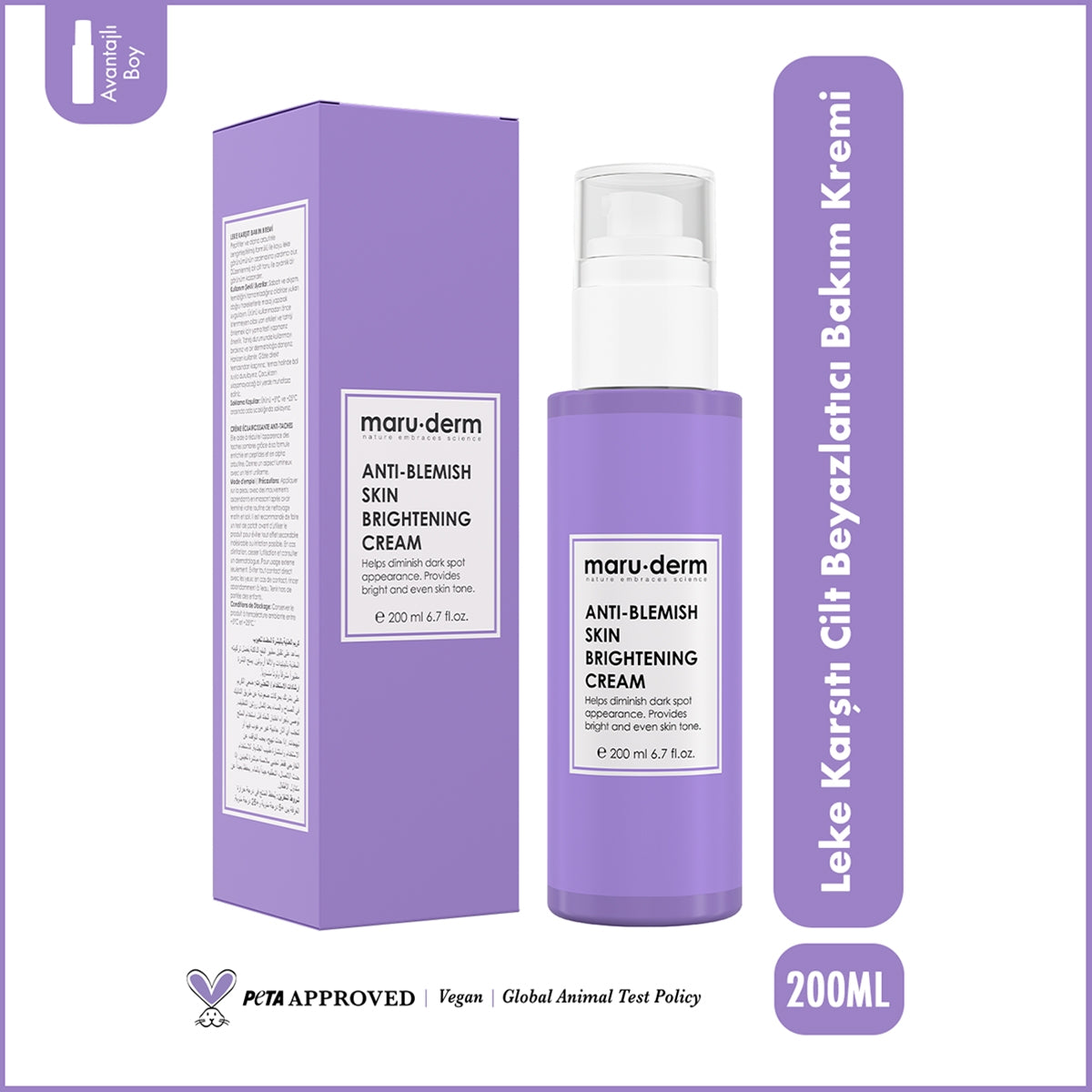 Leke Karşıtı Cilt Beyazlatıcı Krem 200 ml