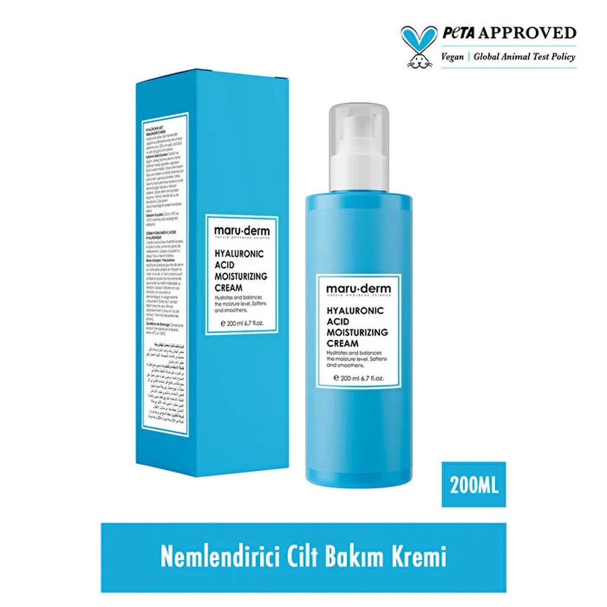 Yüz ve Vücut Kremi Hyalüronik Asit 200 ml