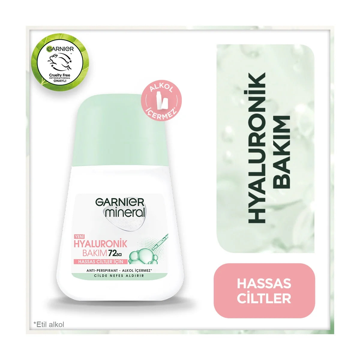 Kadın Roll On Mineral Hyaluronik Bakım 50 ml
