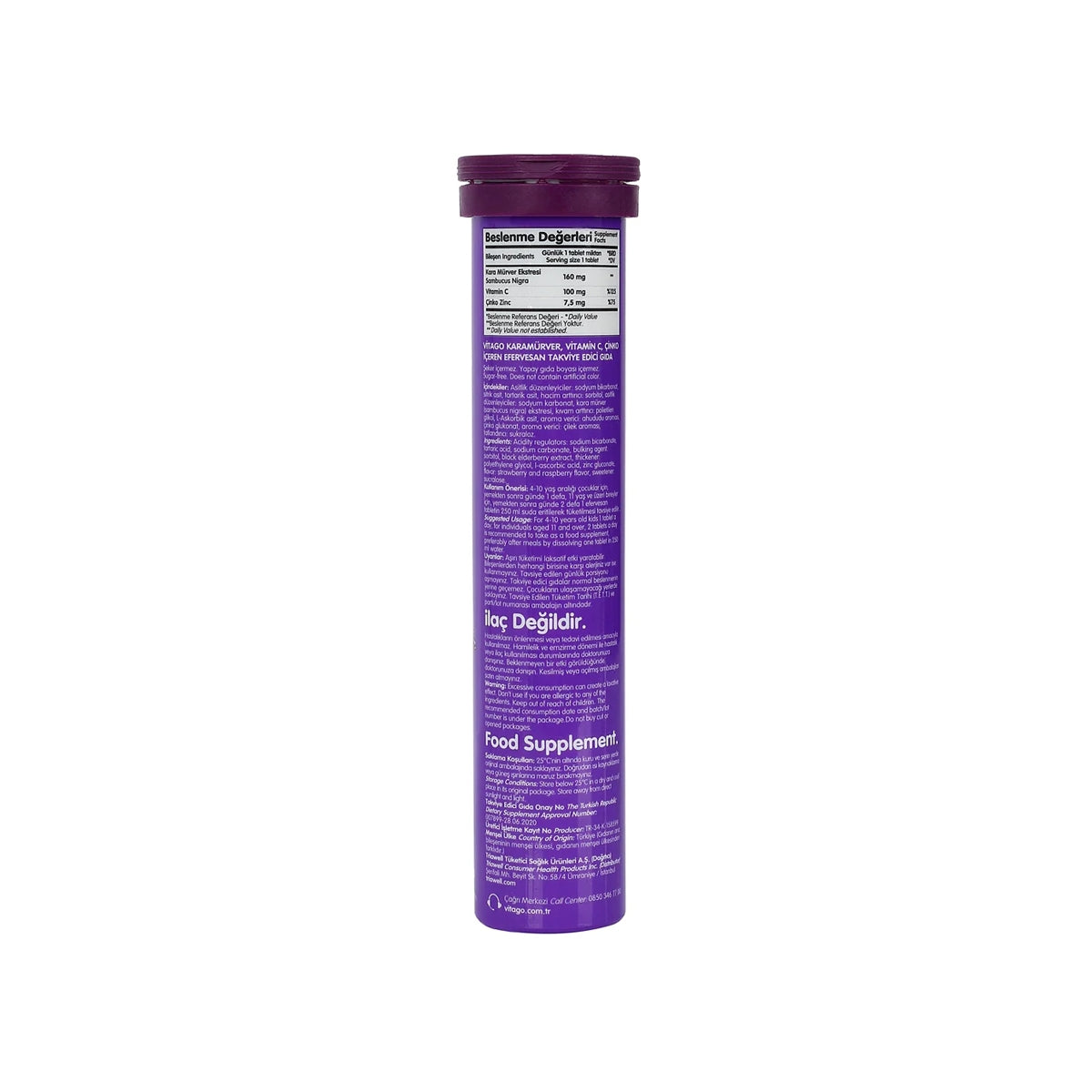 Vitamin C Çinko Sambucus 20li Tablet