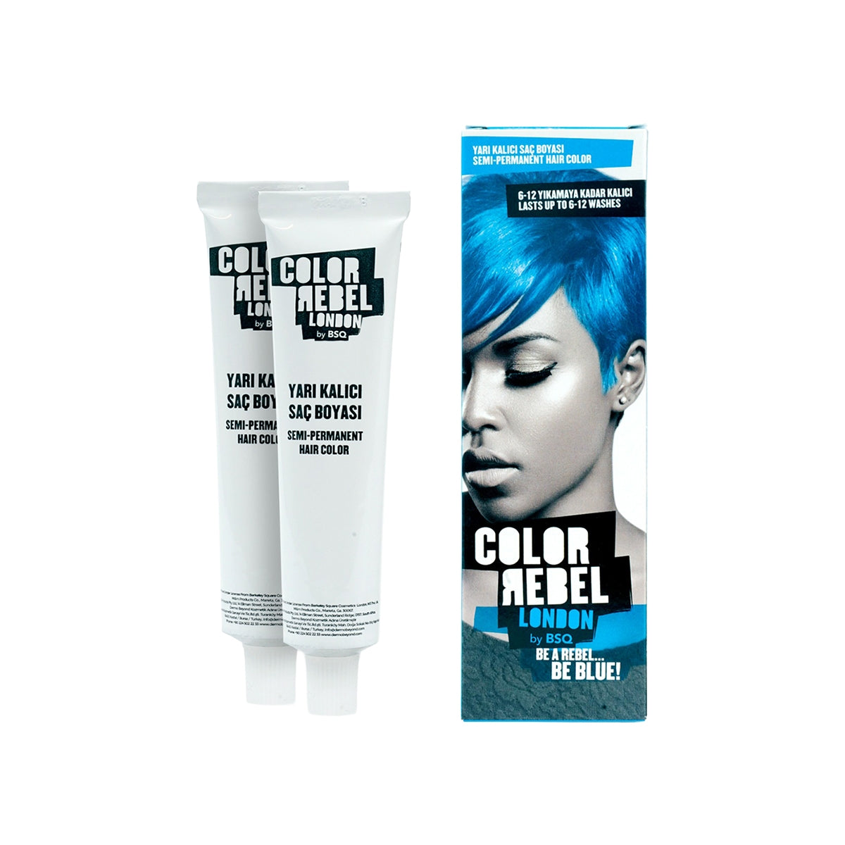 Geçici Saç Boyası Mavi