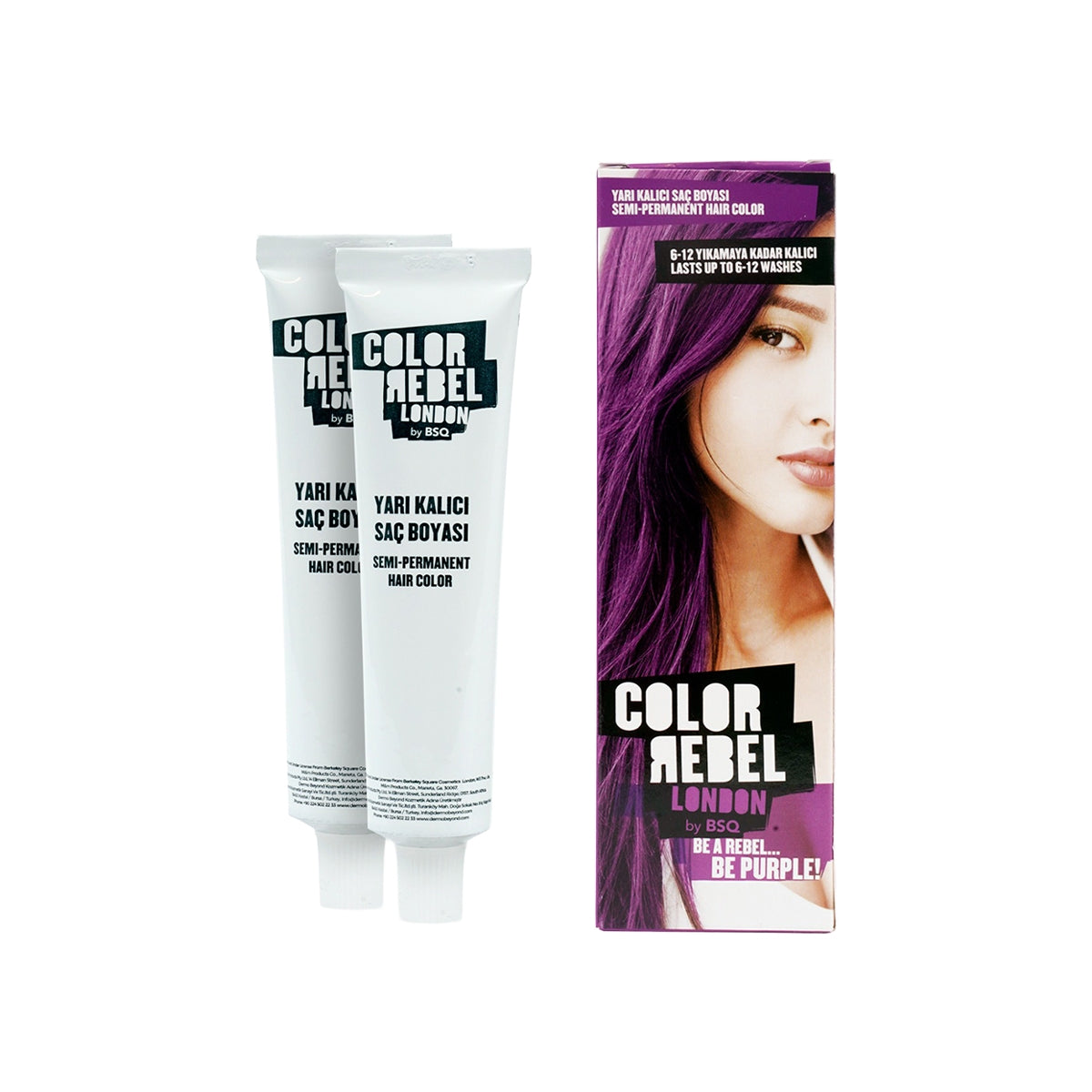 Geçici Saç Boyası Mor