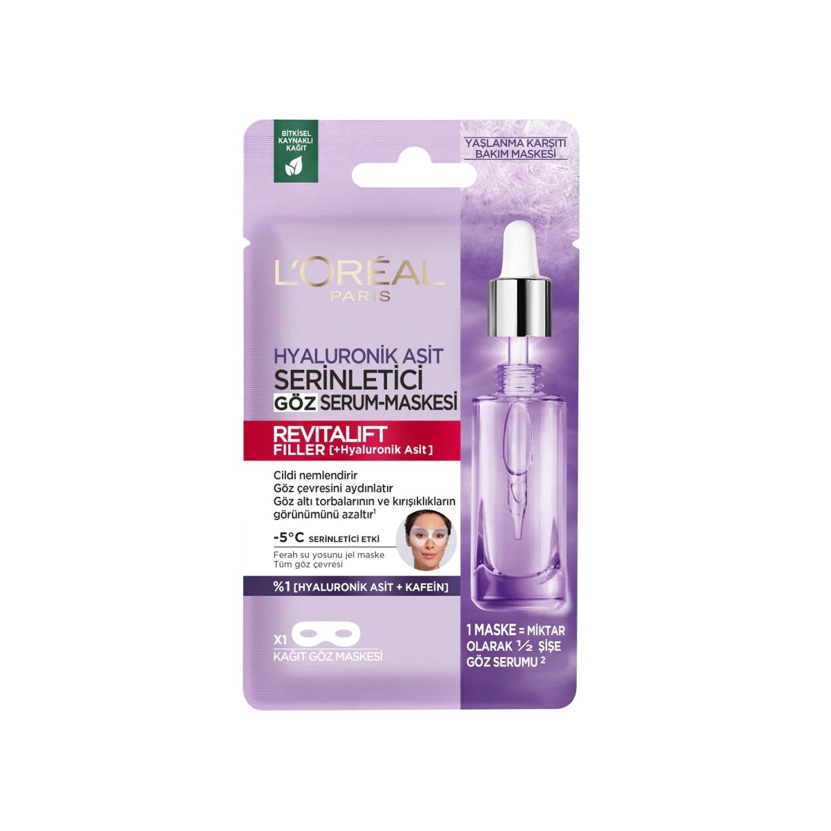Revitalift Filler Kağıt Göz Maskesi
