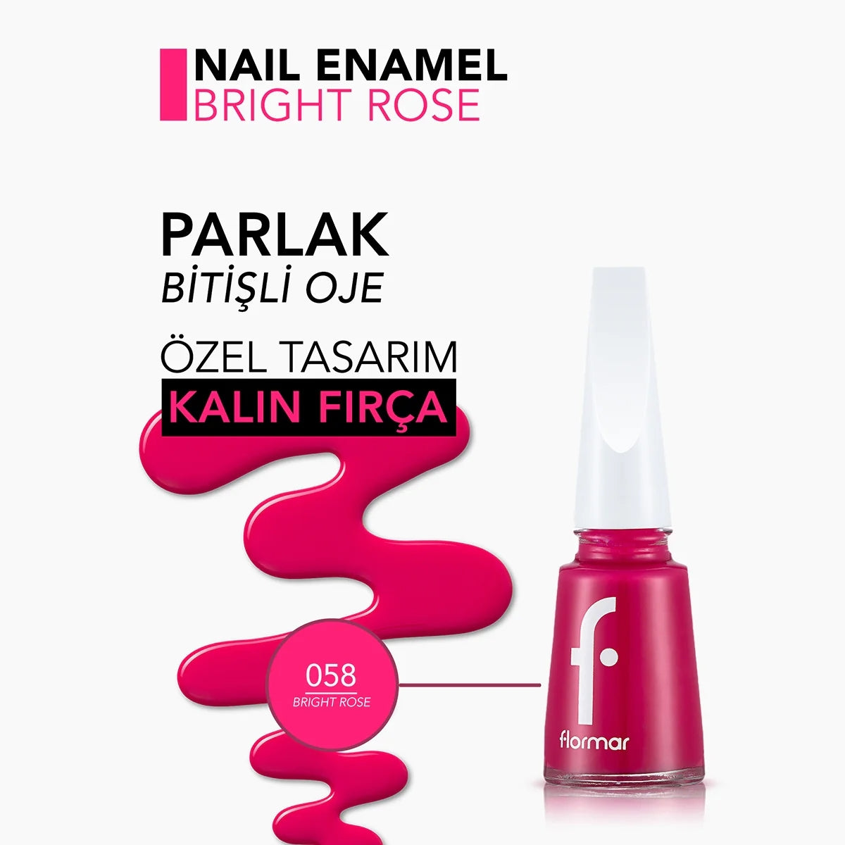 Oje No 058 Bright Rose



