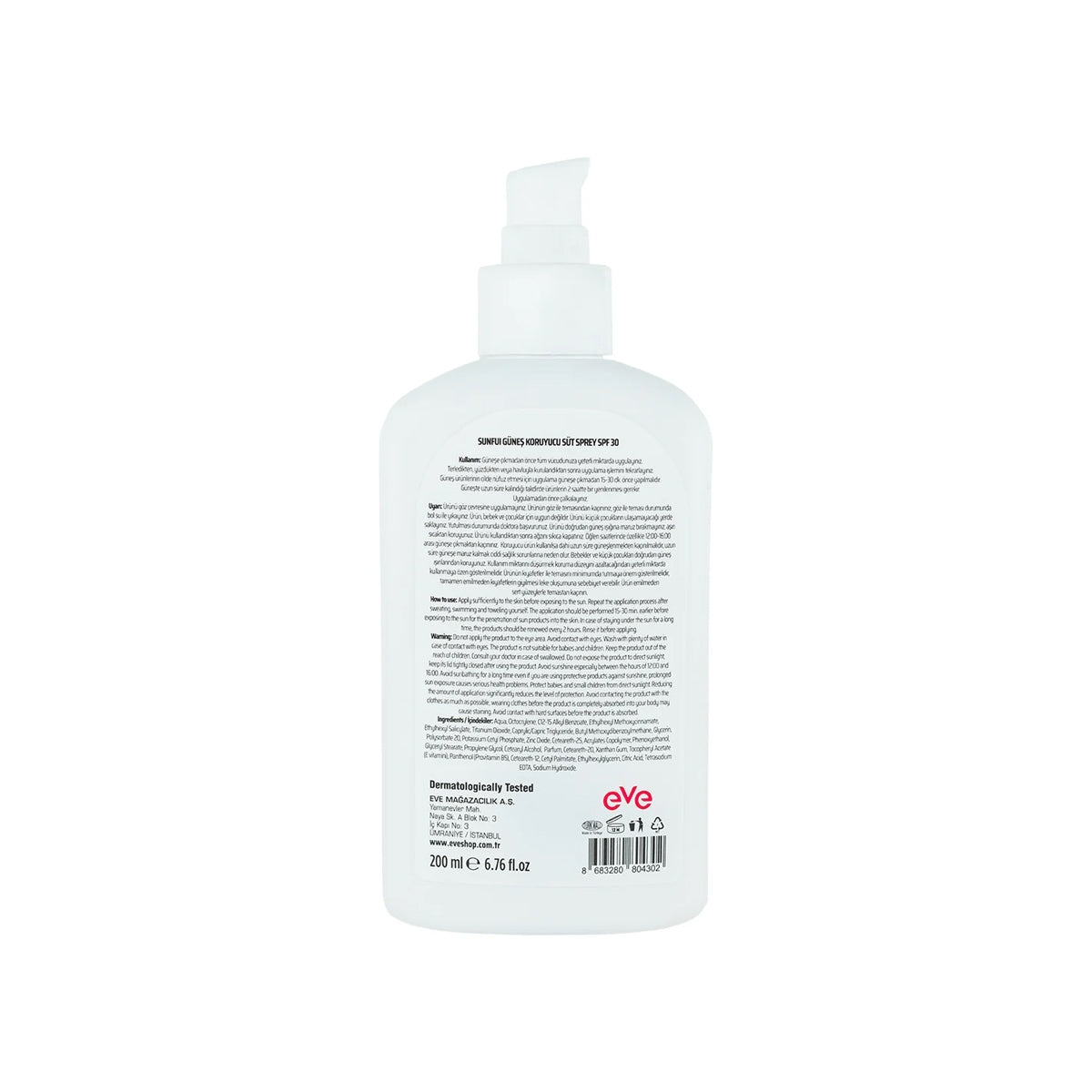 Güneş Spreyi SPF 30 200 ml