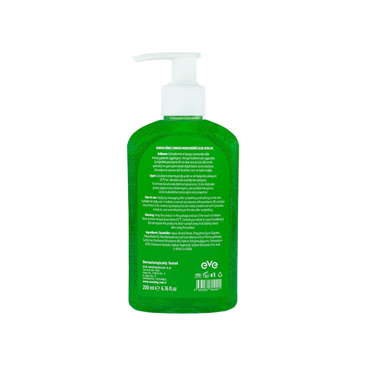 Aloe Vera Jel 200 ml