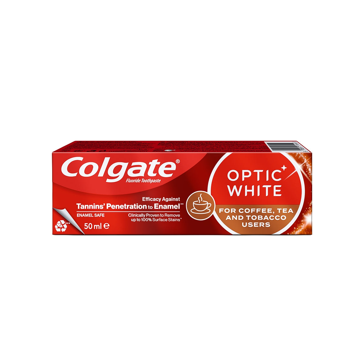 Diş Macunu Optic White Kahve,Çay ve Tütün Kullananlar için 50 ml