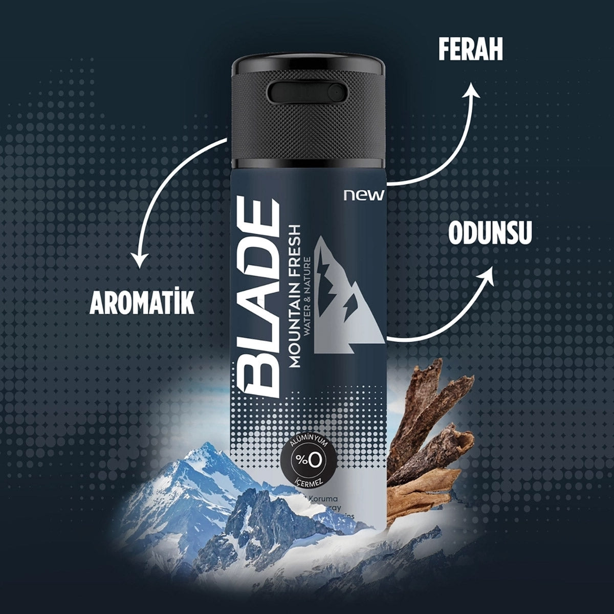 Erkek Deodorant Sprey Mountain Fresh 150 ml