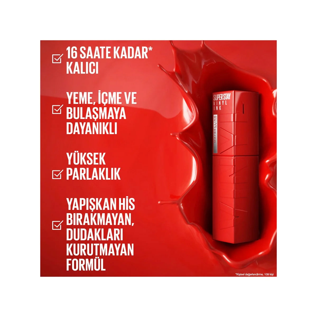 Super Stay Vinyl Ink Likit Parlak Ruj 50 Wicked
