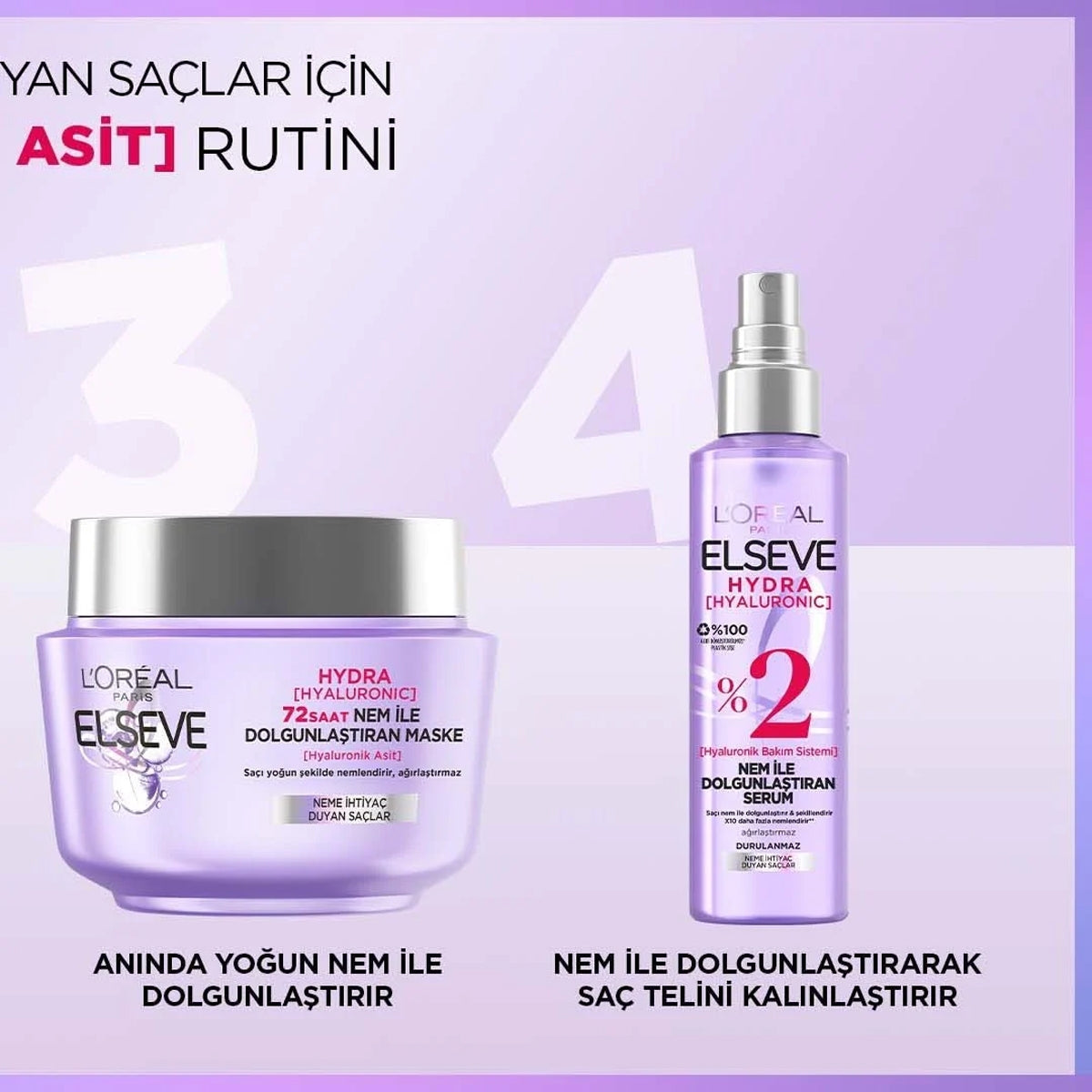 Saç Maskesi Hydra Hyaluronic Nem 300 ml