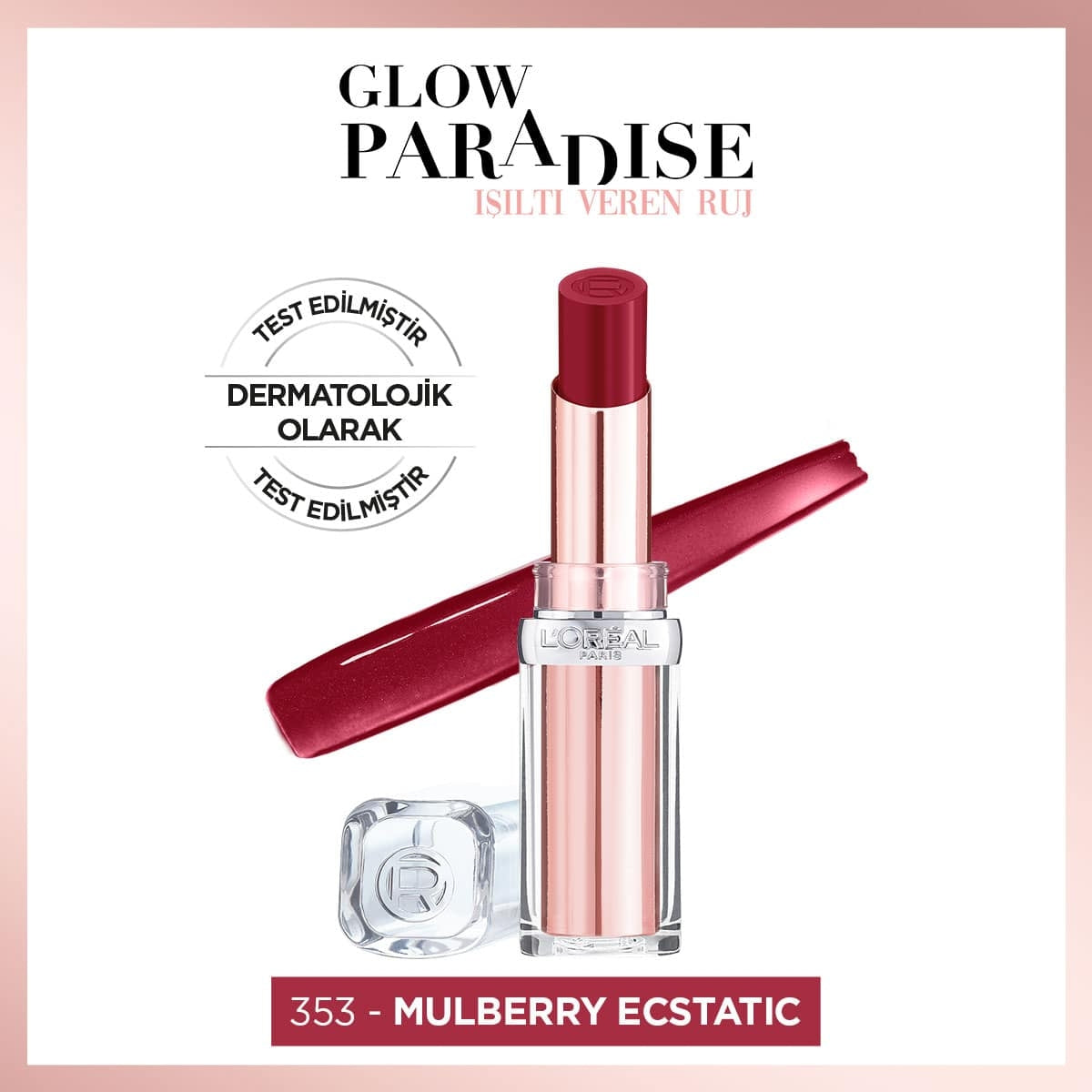 Ruj Glow Paradise 353 Mulberry Ecstatic Sheer