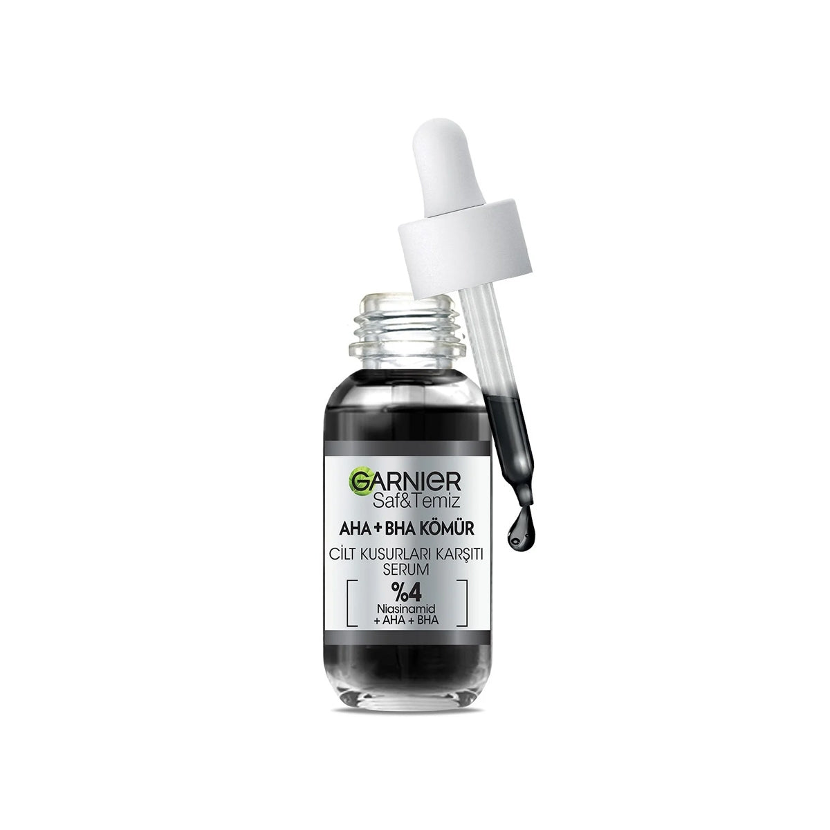Siyah Serum AHA+BHA Cilt Kusurları Karşıtı Peeling Etkili Serum 30 ml