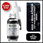 Siyah Serum AHA+BHA Cilt Kusurları Karşıtı Peeling Etkili Serum 30 ml