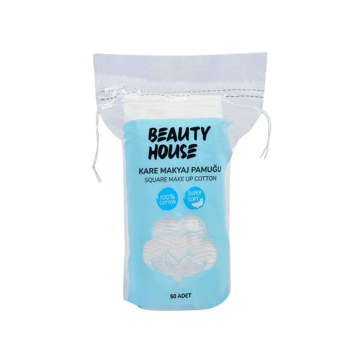 Beauty House Kare Pamuk 50 Adet