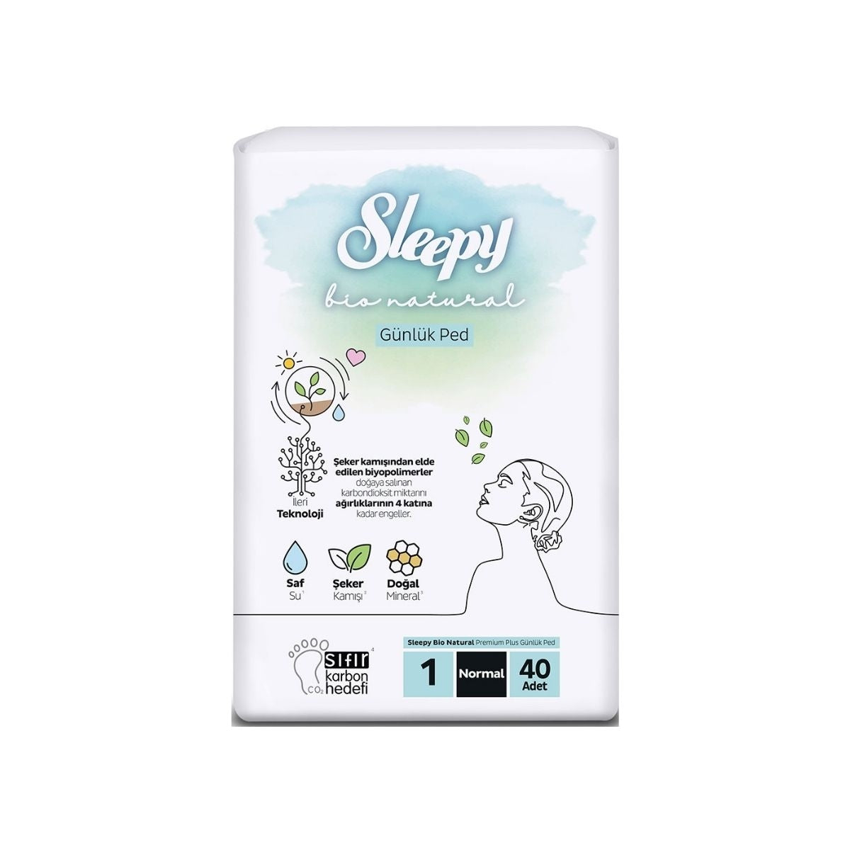 Bio Natural Günlük Ped Normal 40'lı