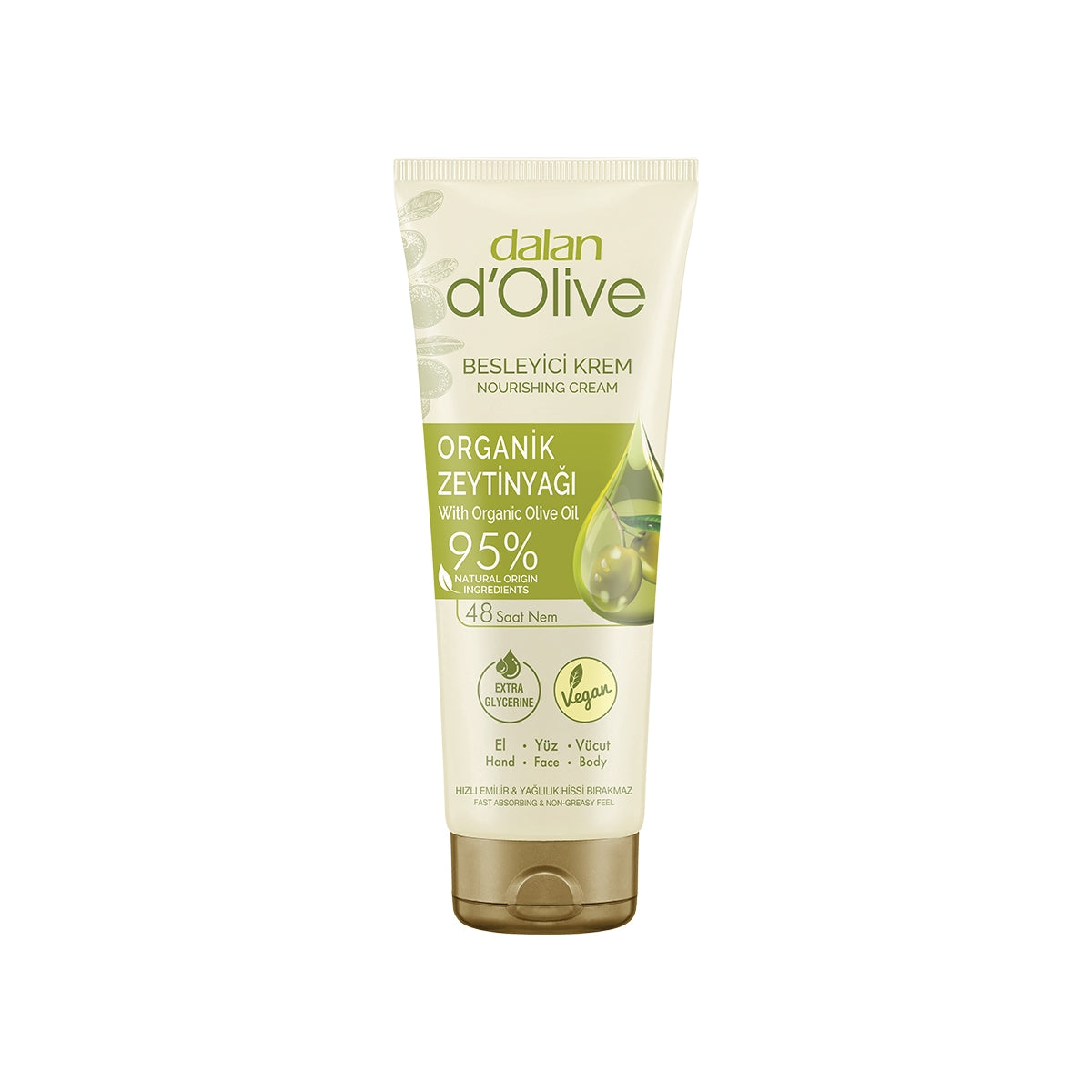 D'olive Zeytinyağlı Tüp Krem 250 Ml