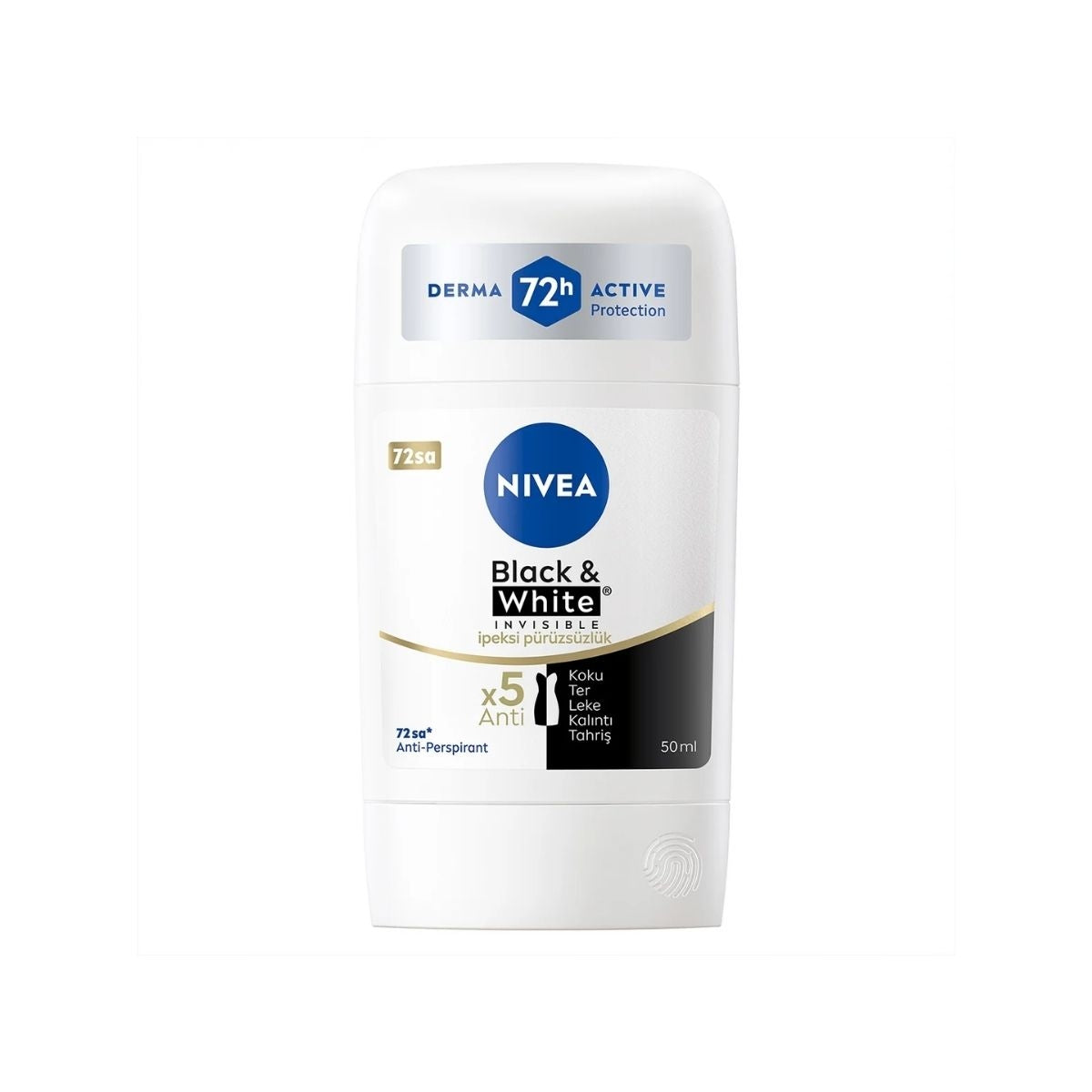 Nivea Black and White İpeksi Pürüzsüzlük Kadın Stick 50 ml