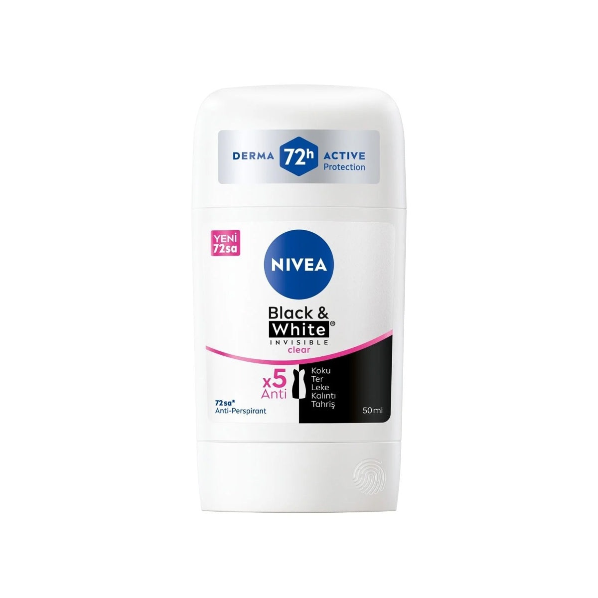 Nivea Kadın Stick Black and White Clear 50 ml
