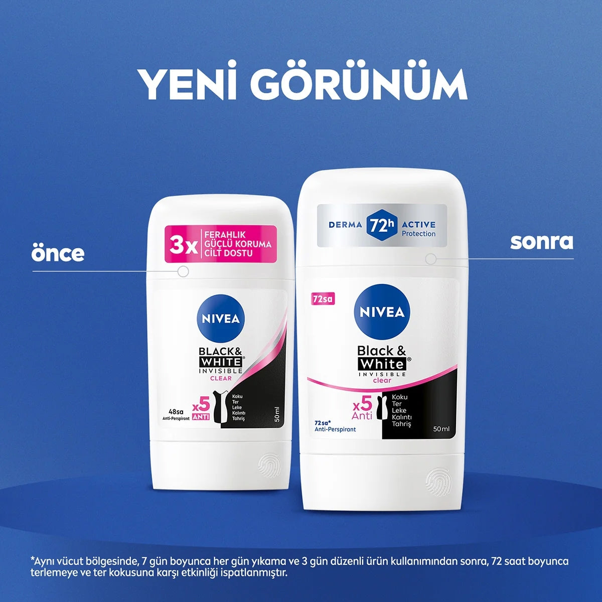 Kadın Stick Black and White Clear 50 ml